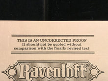 RAVENLOFT I, STRAHD: Memoirs of a Vampire P.N. Elrod UNCORRECTED PROOF 1993 SC