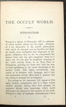 THE OCCULT WORLD - A.P. Sinnett, 1897 OCCULT SPIRITUAL PHENOMENA EXPERIENCES