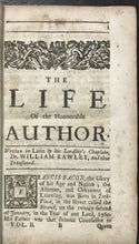 LORD (FRANCIS) BACON'S ESSAYS, OR COUNSELS MORAL & CIVIL - Complete 2 Vols, 1720