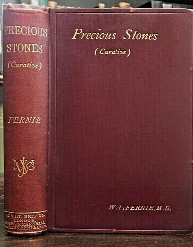 1907 PRECIOUS STONES FOR CURATIVE WEAR - MYTHS FOLKLORE POWER of METALS STONES