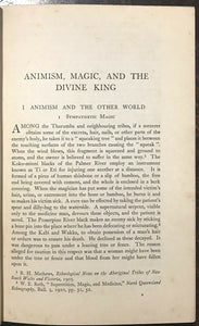 ANIMISM, MAGIC AND THE DIVINE KING - Roheim, 1930 - MAGIC SPIRITS ANCIENT GODS