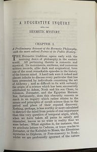 SUGGESTIVE INQUIRY INTO HERMETIC MYSTERY - Atwood, 1976 - ALCHEMY SPIRITS MAGICK