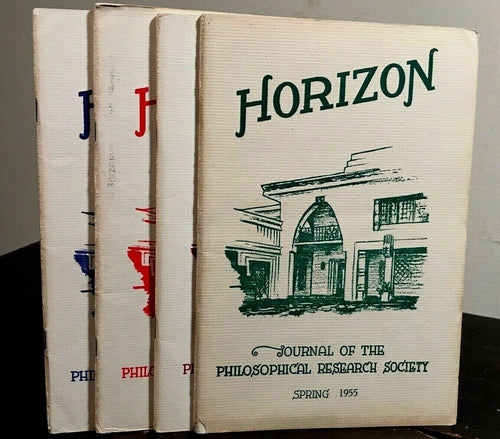 MANLY P. HALL - HORIZON JOURNAL - Full YEAR, 4 ISSUES, 1955 - PHILOSOPHY OCCULT