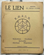 LE LIEN FRENCH OCCULT MAGAZINE - JAN-FEB 1965 - YOGA EGYPT IRAN ANCIENT CIVS