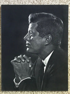 Vintage YOUSUF KARSH Photogravure Portrait Art Photo, 1960s JOHN F. KENNEDY JFK