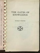 THE GATES OF KNOWLEDGE - Rudolf Steiner, 1950 - OCCULT WISDOM SPIRITUAL GROWTH