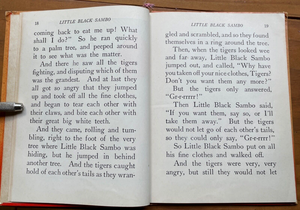 LITTLE BLACK SAMBO - Helen Bannerman, 1941 - CHILDREN'S ILLUSTRATED TALE
