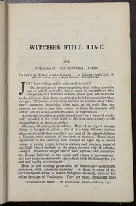 WITCHES STILL LIVE: THE BLACK ART TODAY - 1931 - WICCA WITCHCRAFT SORCERY