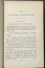 THE GENIAL SHOWMAN, LIFE OF ARTEMUS WARD - Hingston,  1880 COMEDY SHOWMAN HUMOR