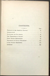 THE OCCULT WORLD - A.P. Sinnett, 1897 OCCULT SPIRITUAL PHENOMENA EXPERIENCES