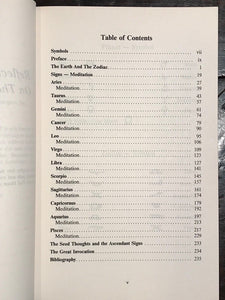 LOUISE HUBER - REFLECTIONS & MEDITATIONS ON THE SIGNS OF THE ZODIAC 1st/1st 1984