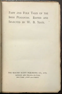 FAIRY AND FOLK TALES OF THE IRISH PEASANTRY - W.B. Yeats, 1st 1888 FAE WITCHES