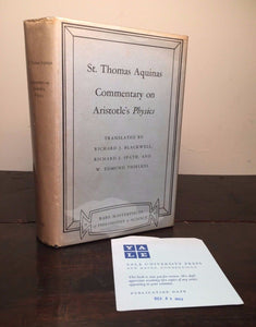 COMMENTARY ON ARISTOTLE'S PHYSICS ST. THOMAS AQUINAS 1st/1st 1963 Review Copy