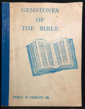 SIGNED - GEMSTONES OF THE BIBLE - PERCY PERKINS, 1978 - Biblical Gems Meanings