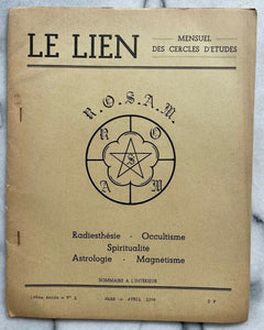 LE LIEN FRENCH OCCULT MAGAZINE - MARCH-APRIL 1964 - EVOLUTION PROPHECIES SAINTS