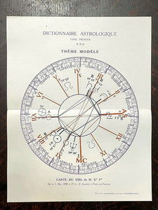 DICTIONNAIRE ASTROLOGIQUE - 1942 - DIVINATION ZODIAC ASTROLOGY HOROSCOPE