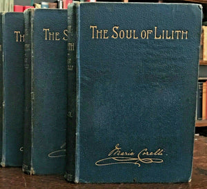 THE SOUL OF LILITH - Marie Corelli, 1st Ed 1892 - OCCULT LIT ZOMBIE SOUL, 3 Vols