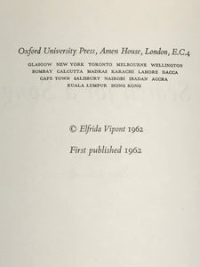 SIGNED - ELFRIDA VIPONT, SEARCH FOR A SONG, Peter Edwards, 1st/1st 1962, HC/DJ