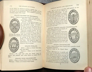 KNIGHTS OF PYTHIAS COMPLETE MANUAL - 1886 FRATERNAL SECRET SOCIETY ILLUSTRATED