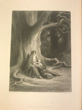 GUSTAVE DORE ~ 1867 VIVIEN by Alfred Tennyson, 1st / 1st ~ 12.5" x 17" FOLIO