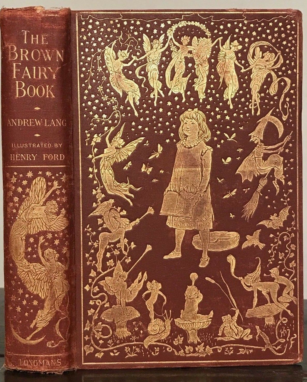 THE BROWN FAIRY BOOK - ANDREW LANG, H.J. Ford Color Plates - First UK Ed, 1904