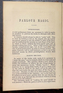 MODERN PASTIME - 1871 - AMUSEMENTS, MAGIC, VENTRILOQUISM, GAMES, BILLIARDS