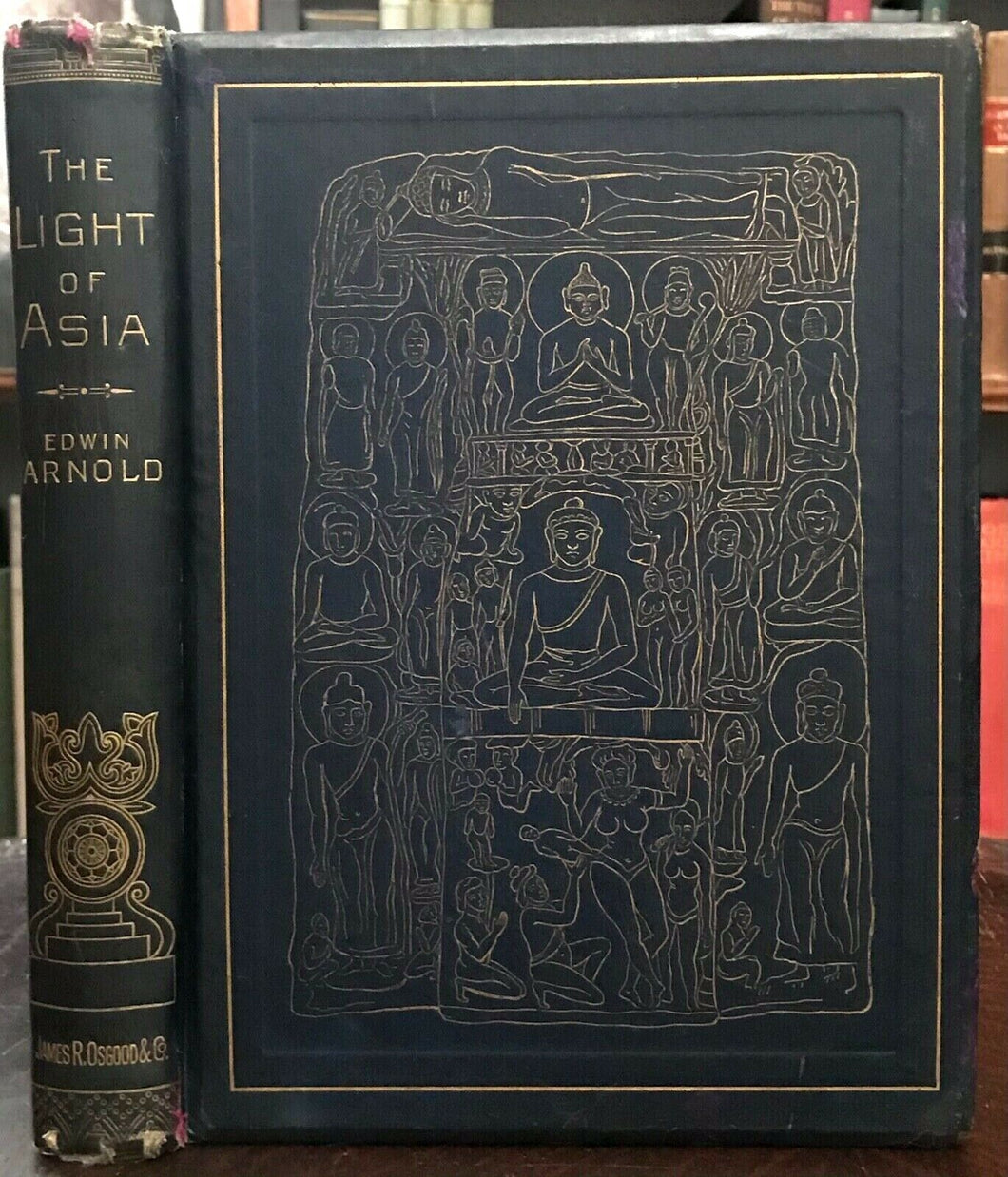 THE LIGHT OF ASIA - Edwin Arnold, 1st 1885 - ILLUSTRATED BUDDHA LIFE HISTORY