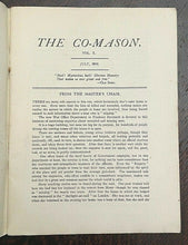 THE CO=MASON Journal - 1st, July 1918 - MEN WOMEN FREEMASONRY MASONIC MYSTERIES