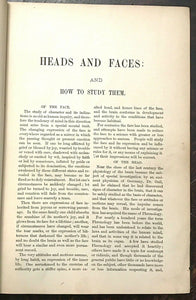 HEADS AND FACES  HOW TO STUDY THEM - Sizer, 1st 1885 PHRENOLOGY PHYSIOGNOMY