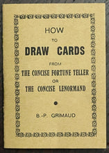 SEALED - THE CONCISE FORTUNE TELLER CARD DECK - GRIMAUD, 1970 - DIVINATION