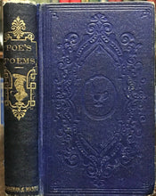 POETICAL WORKS OF EDGAR ALLAN POE with MEMOIR - 1859 Scarce Early Edition