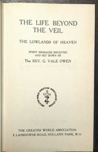 LIFE BEYOND THE VEIL - Owen, 1949 - 4 Vols HEAVEN SPIRIT ANGEL ANGELIC MESSAGES