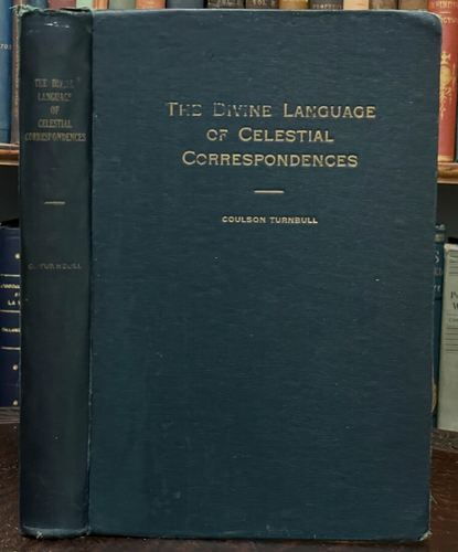 DIVINE LANGUAGE OF CELESTIAL CORRESPONDENCES - 1913 ASTROLOGY ZODIAC KABBALA