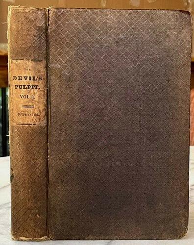 THE DEVIL'S PULPIT - Taylor, 1st 1831 - OCCULT DEVIL CHRIST PAGAN ANTI-CLERGY