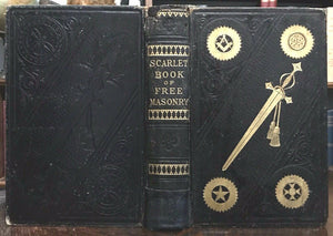 SCARLET BOOK OF FREEMASONRY - Redding, 1893 - KNIGHTS TEMPLAR MASONIC MARTYRS