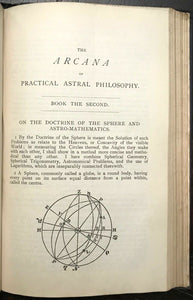 COMPLETE ARCANA ASTRAL PHILOSOPHY - Simmonite, 1890 ASTROLOGY DIVINATION OCCULT