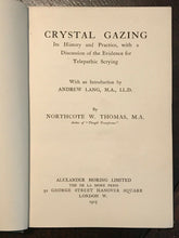 CRYSTAL GAZING - 1st London Ed VERY SCARCE, 1905 - TELEPATHIC SCRYING DIVINATION