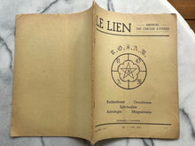 LE LIEN FRENCH OCCULT MAGAZINE - MAY-JUNE 1964 - TRIBES OF ISRAEL DEVIL GOSPELS