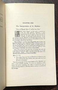 INTERPRETATION OF ST. MATTHEW - CLYMER, 1st Ed 1945 2 Vols ROSICRUCIAN SPIRIT