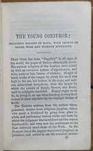 1860 BOY'S OWN CONJURING BOOK - PARLOR MAGIC TRICKS ILLUSIONS Copy of G. Johnson