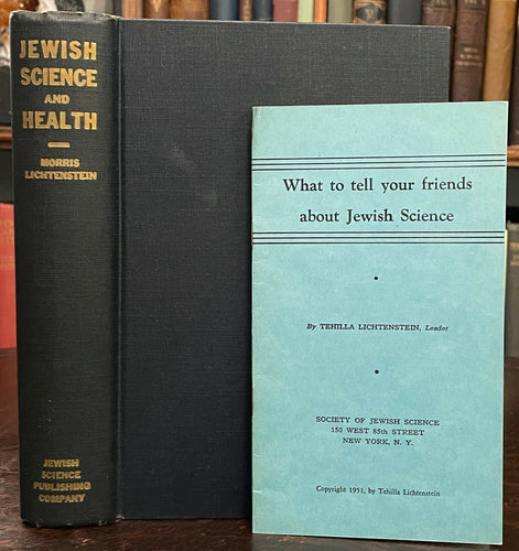 JEWISH SCIENCE AND HEALTH - 1st 1925 - JUDAISM JEWS SPIRITUAL RELIGION LIFE