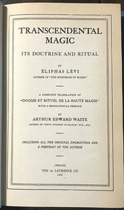 TRANSCENDENTAL MAGIC - Eliphas Levi - 1946 RITUALS MAGICK OCCULT GRIMOIRE