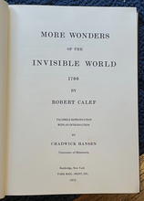 MORE WONDERS OF THE INVISIBLE WORLD - Calef, 1972 - SALEM WITCH TRIALS CRITICISM