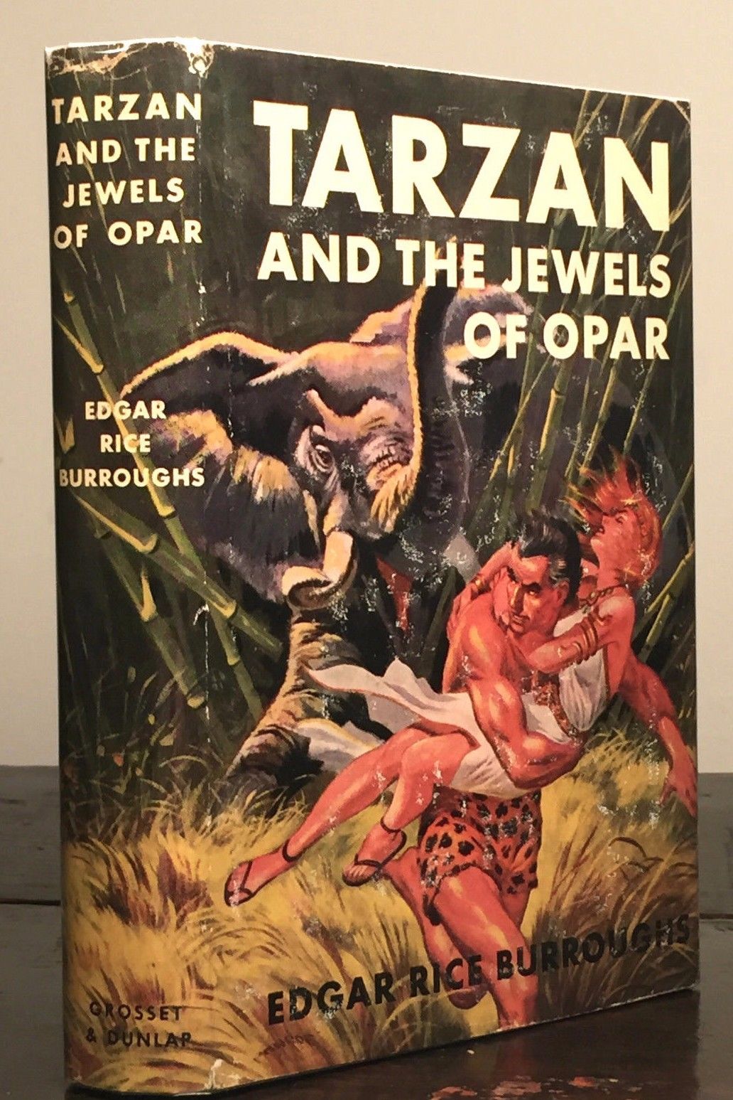 TARZAN AND THE JEWELS OF OPAR, by Edgar Rice Burroughs, 1918 (1940s Ed), HC/DJ