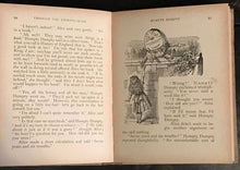 THROUGH THE LOOKING GLASS, Lewis Carroll and John Tenniel, Ca. 1901, RARE