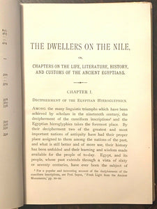 DWELLERS OF THE NILE - Budge, 1910 - ANCIENT EGYPT BURIAL MUMMY BOOK OF THE DEAD