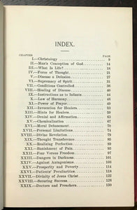 CHRISTOLOGY: SCIENCE OF HEALTH & HAPPINESS - Sabin, 1906 - METAPHYSICAL HEALING