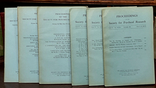 1945-1949 SOCIETY FOR PSYCHICAL RESEARCH - OCCULT DIVINATION ESP TELEPATHY