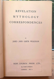 REVELATION MYTHOLOGY CORRESPONDENCES - 1st 1887 - MYTHS LEGENDS SUPERSTITION