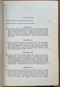TERTIUM ORGANUM - Ouspensky, 1934 - SCIENCE OCCULT MYSTICISM UNIVERSE PHYSICS
